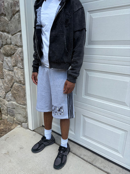 Grey “004” Shorts
